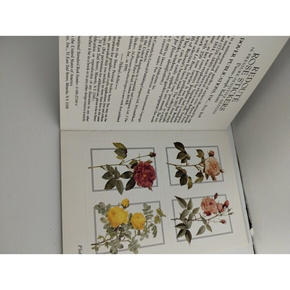 Redoute Rose Stickers: 16‎ Pressure-Sensitive Designs (Dover Stickers) Redoute - Picture 4 of 5